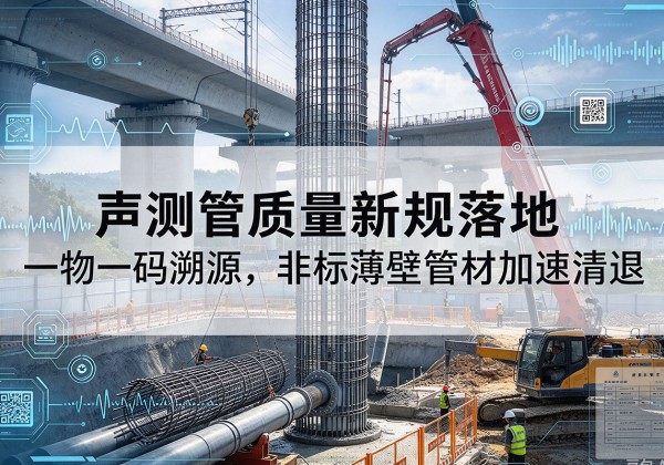 赤壁声测管质量新规落地，一物一码溯源，非标薄壁管材加速清退